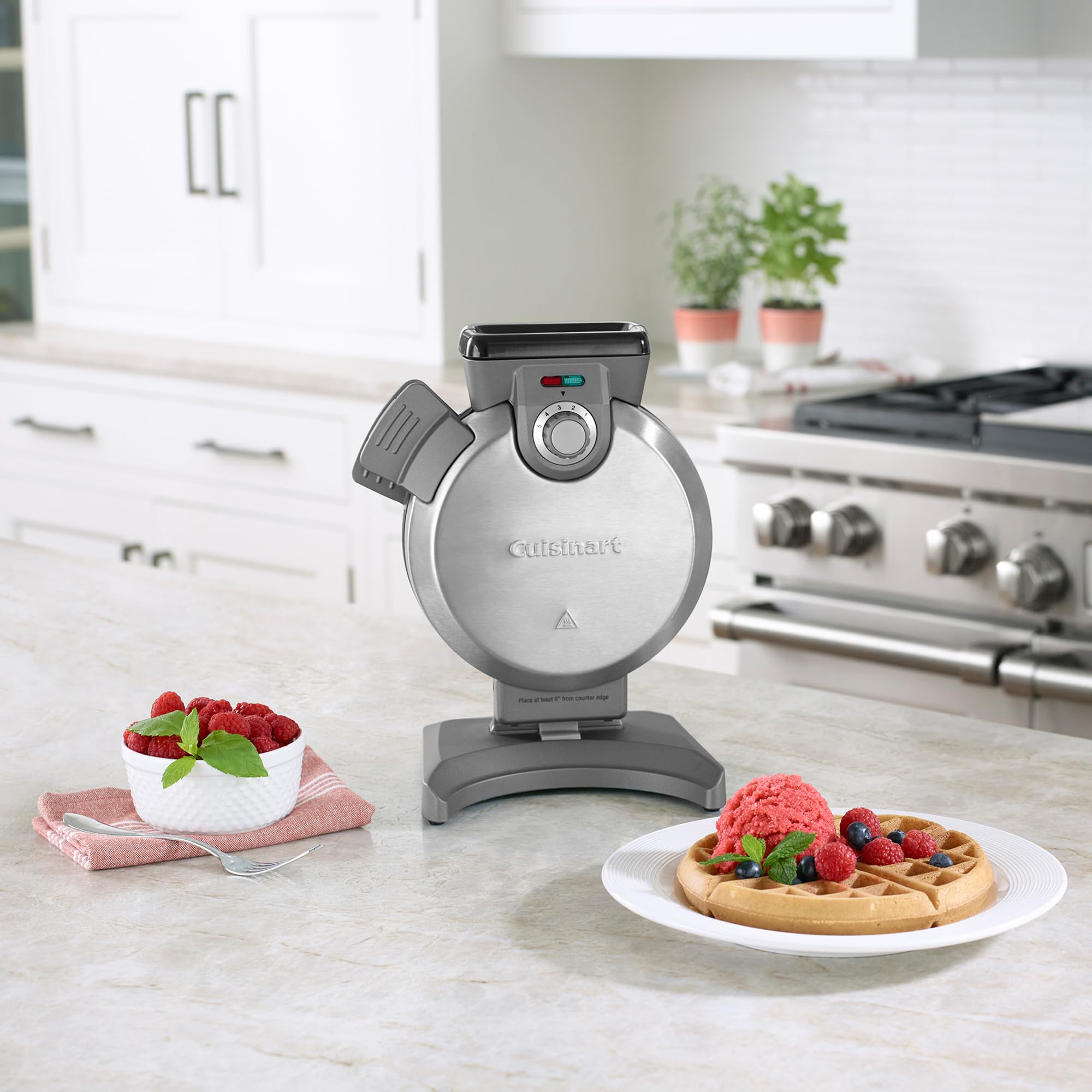 Cuisinart Vertical Belgian Waffle Maker, Brushed Stainless Steel
