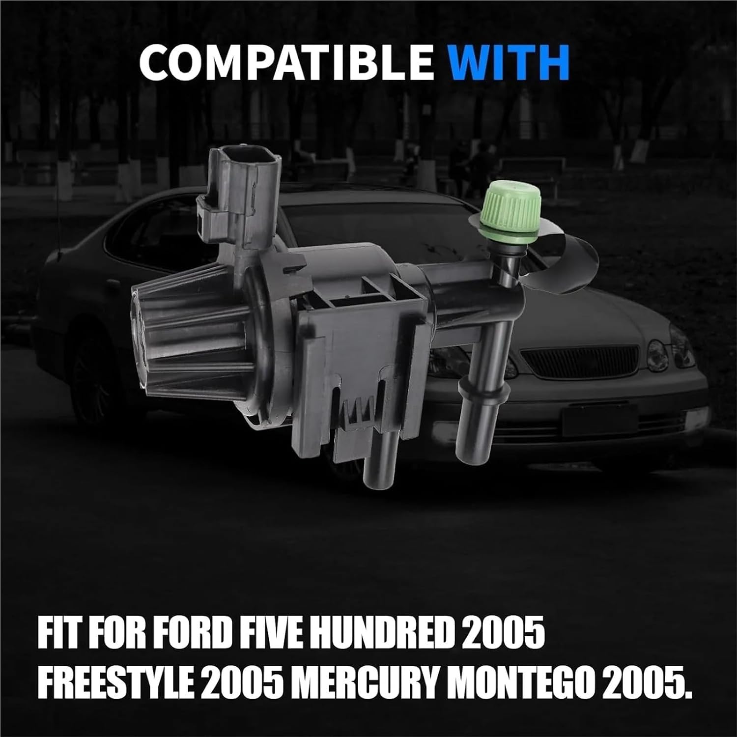 Vapor Canister Purge Solenoid Valve Compatible With Five Hundred 2005 ，Compatible With Freestyle 2005，Compatible With Mercury Montego 3.0L V6 911-287 5U5Z9C915AA
