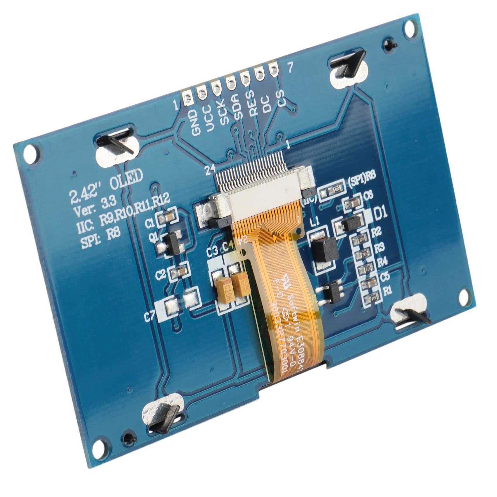 Modulo Display OLED 2,42" Pollici IIC I2C SPI Serial PER C51 - Foto 4