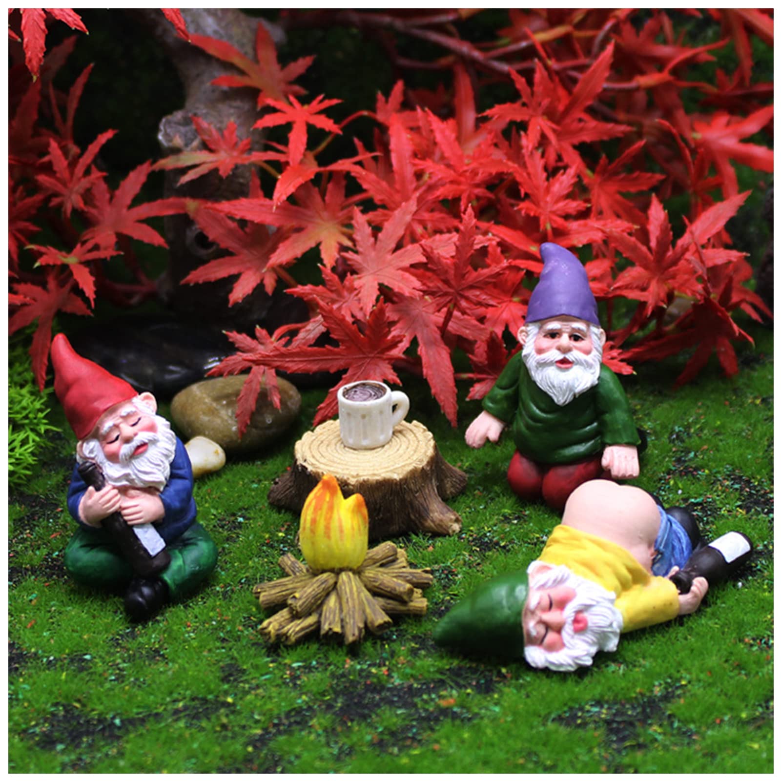 Gnomy 庭の小人像セット Amazon.co.jp: WJW ガーデンノーム ミニチュア