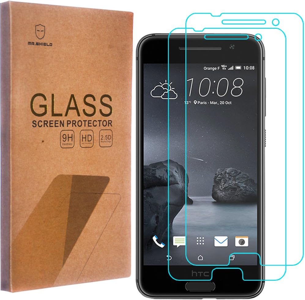 [2-PACK]-Mr.Shield Designed For HTC One A9 [Tempered Glass] Screen Protector with Lifetime Replacement