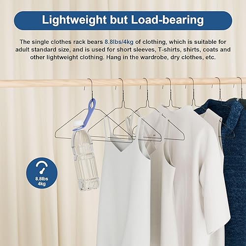 Miniatura 5 de SPECILITE Paquete de 100 perchas de alambre de metal a granel para trajes de tamaño estándar, abrigos, camisas, pantalones, faldas, ahorro de