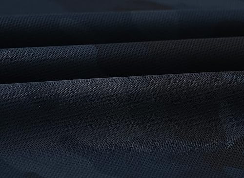 Miniatura 7 de MoFiz Polo de camuflaje para hombre, camiseta de golf, senderismo, ajuste seco, manga corta, cuello piqué, polo