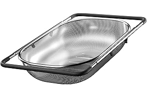 Over Sink Colanders, Retractable Drain Baskets for Kitchen Sinks