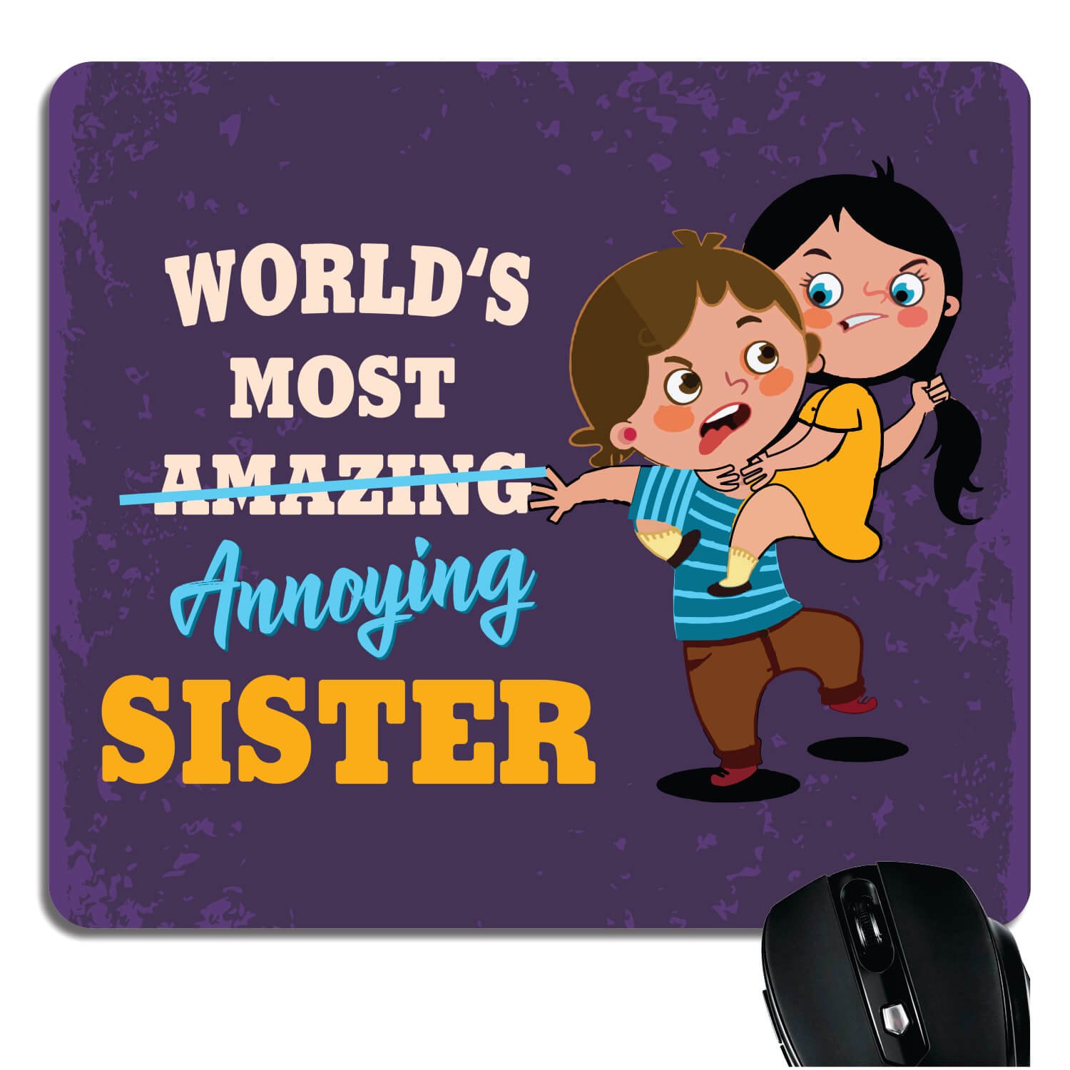 Yaya Cafe™ Birthday Gift for Sister, Mousepad Worlds Most Annoying Sister Printed (B07FTM8GL5) Amazon Price History, Amazon Price Tracker