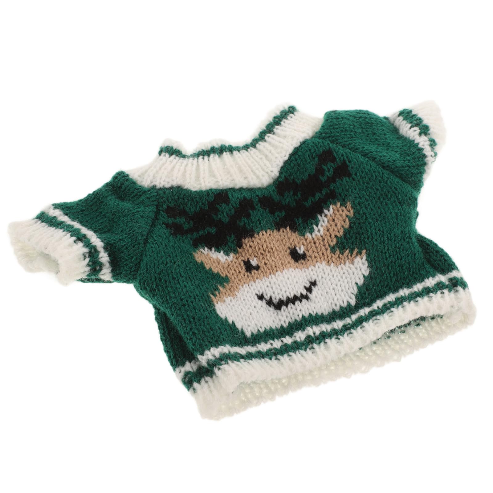 PTOOTP Bear Doll Clothes Wool Sweater Christmas Jumper for Stuffed Animals Toy Bear Outfit Red