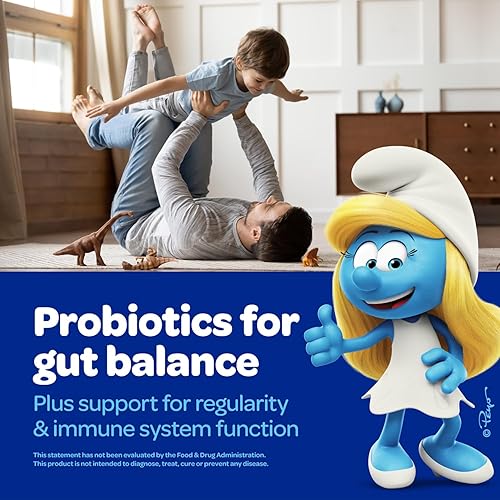 Miniatura 9 de The Smurfs - Gomitas nootrópicas para niños con vitamina B12 y L-teanina, gomitas de enfoque láser para suplementos de concentración y memoria,