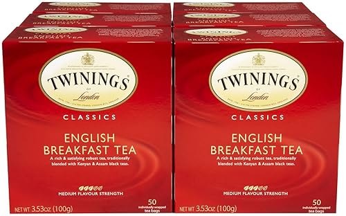 Miniatura 2 de Twinings Té de desayuno inglés, bolsas de té, cajas de 50 unidades, paquete de 6
