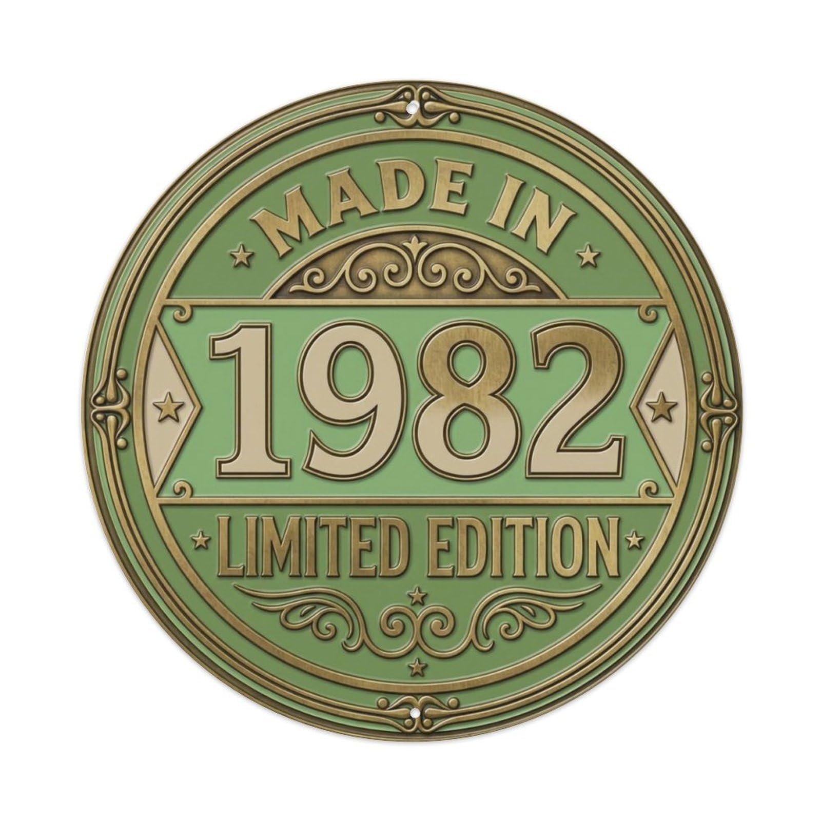 Okahys 8X8inch(20X20cm) Made In 1982 Limited Edition Metal Tin Sign