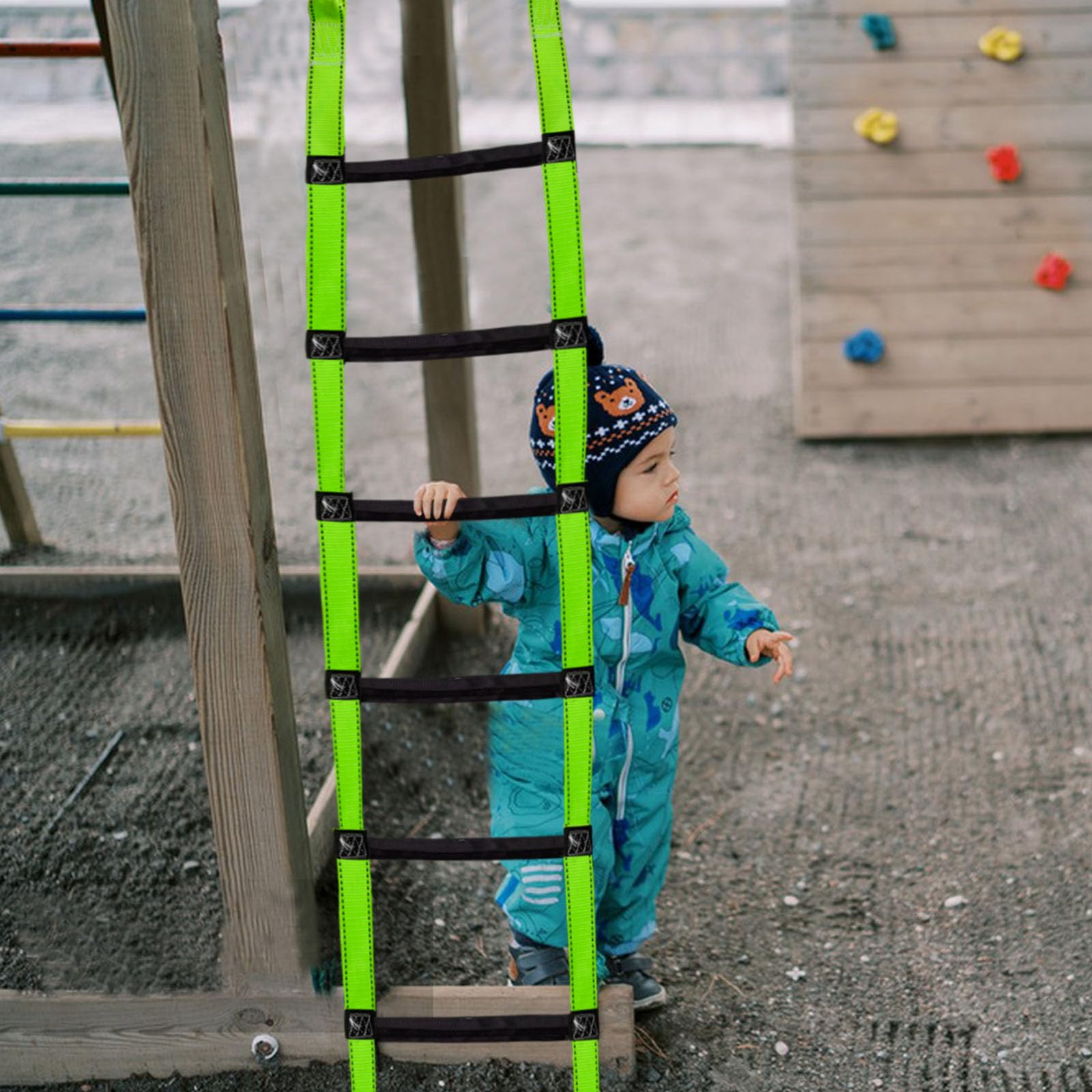 Fire Escape Ladder 16.5ft 2-Story Fire Escape Rope Ladder – Heavy-Duty ...
