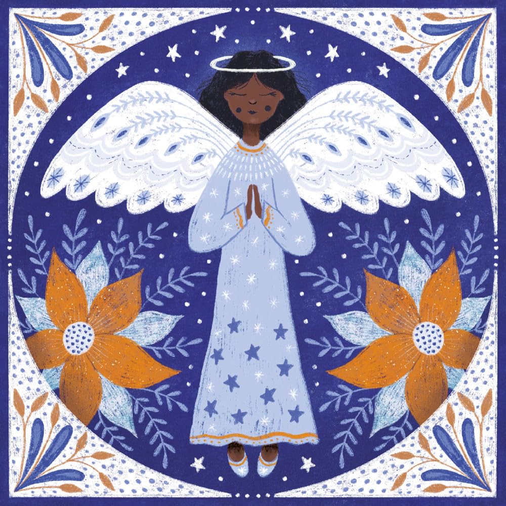 Museums & GalleriesCharity Christmas Cards - Angel in Blue - Eco-Friendly and Recyclable - Pack of 8 Cards