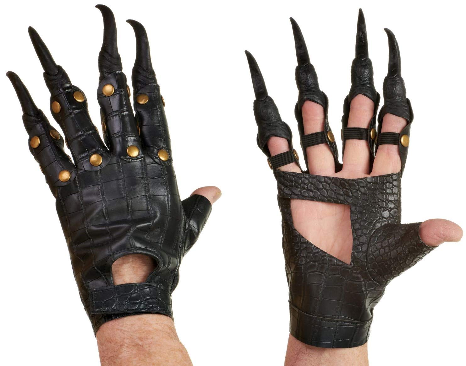 HMS Realistic LEATHERLIKE Soft GEEKZILLA Claws, Black, one Size