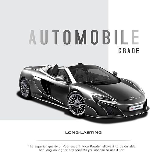 Miniatura 4 de KP Pigments Sparkling Graphite Pearlescent - Polvo de mica fina 100% puro, pigmentado naturalmente, multiusos, manualidades, tinte, fabricación de