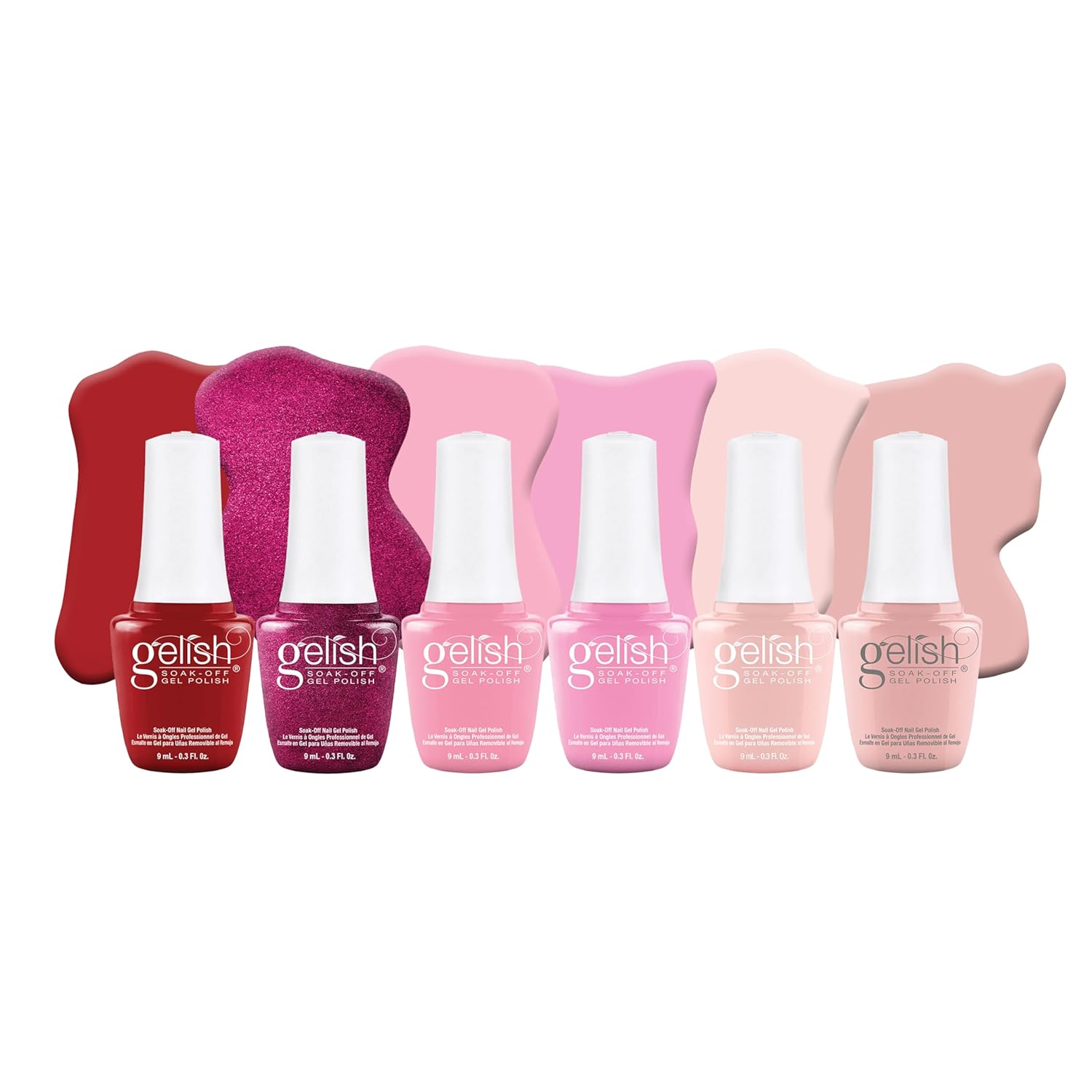 Gelish MINI Summer Gel Polish Bundle - 6-Piece Set of TPO-Free Vibrant, Long-Lasting Summer Shades, Professional Soak Off Gel, Easy Application for Salon or Home Use