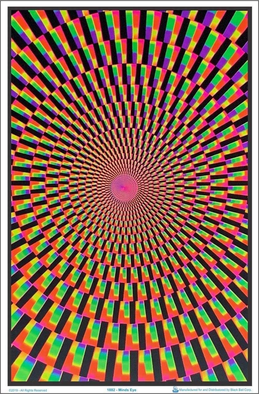 Amazon.com: Mind's Eye - Flocked - Blacklight Poster - 23