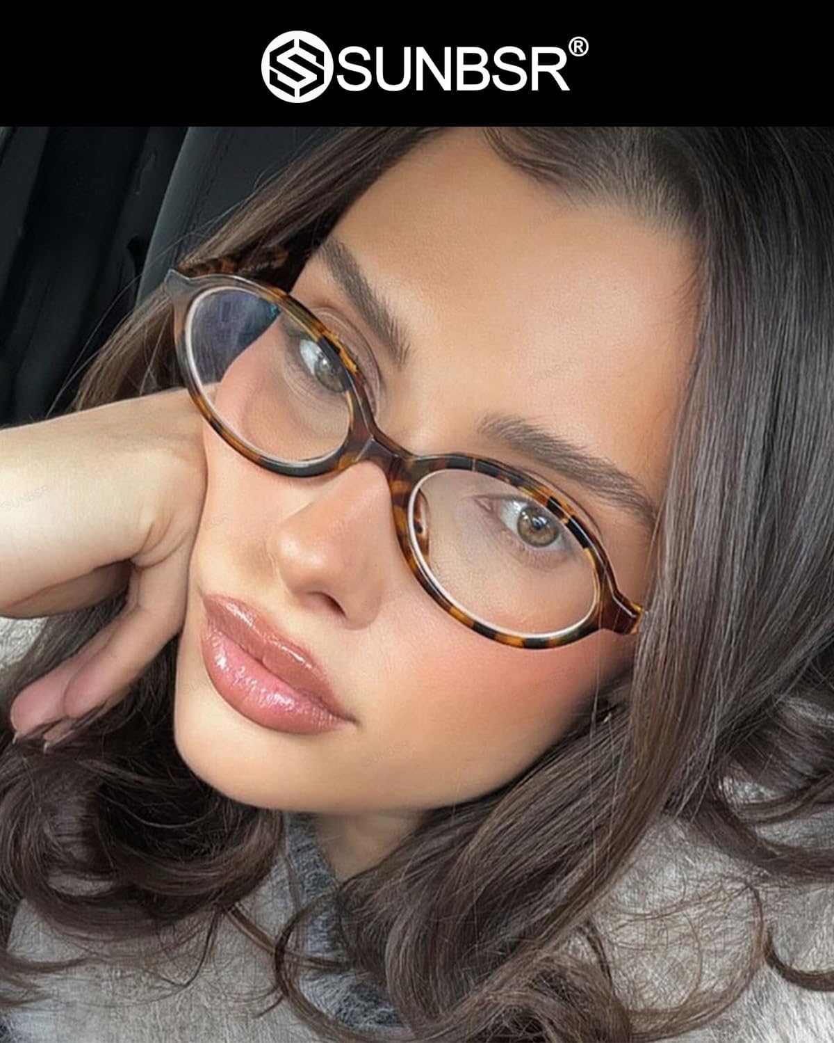 Retro Oval Glasses for Women Men 90s Small Round Blue Light Glasses Oval Y2K Tortoise Eyeglasses
