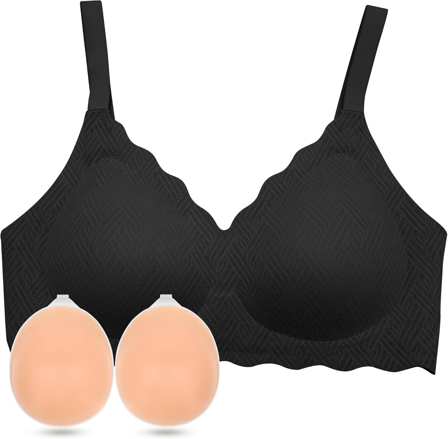 Silicone Breast Forms Pocket Bra Silicone Breast Enhancement Forms Wireless Pocket Bras for Post Surgery Bra