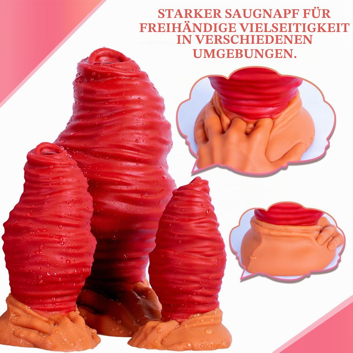 Der arsch eines mannes, der steckt ihn rein, der anus ist voller spiegel, mit langem hängedruck, rötlichem und schnittigem spannen, starker saugbasis und in vielen größen (A1100-XL)