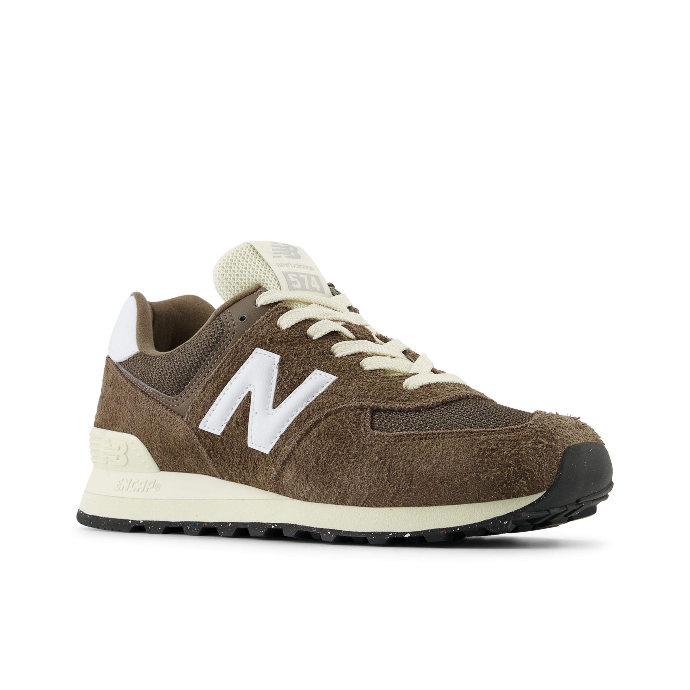 New Balance Unisex U574v1 Sneaker, Dark Mushroom/Angora, 9.5 US Men