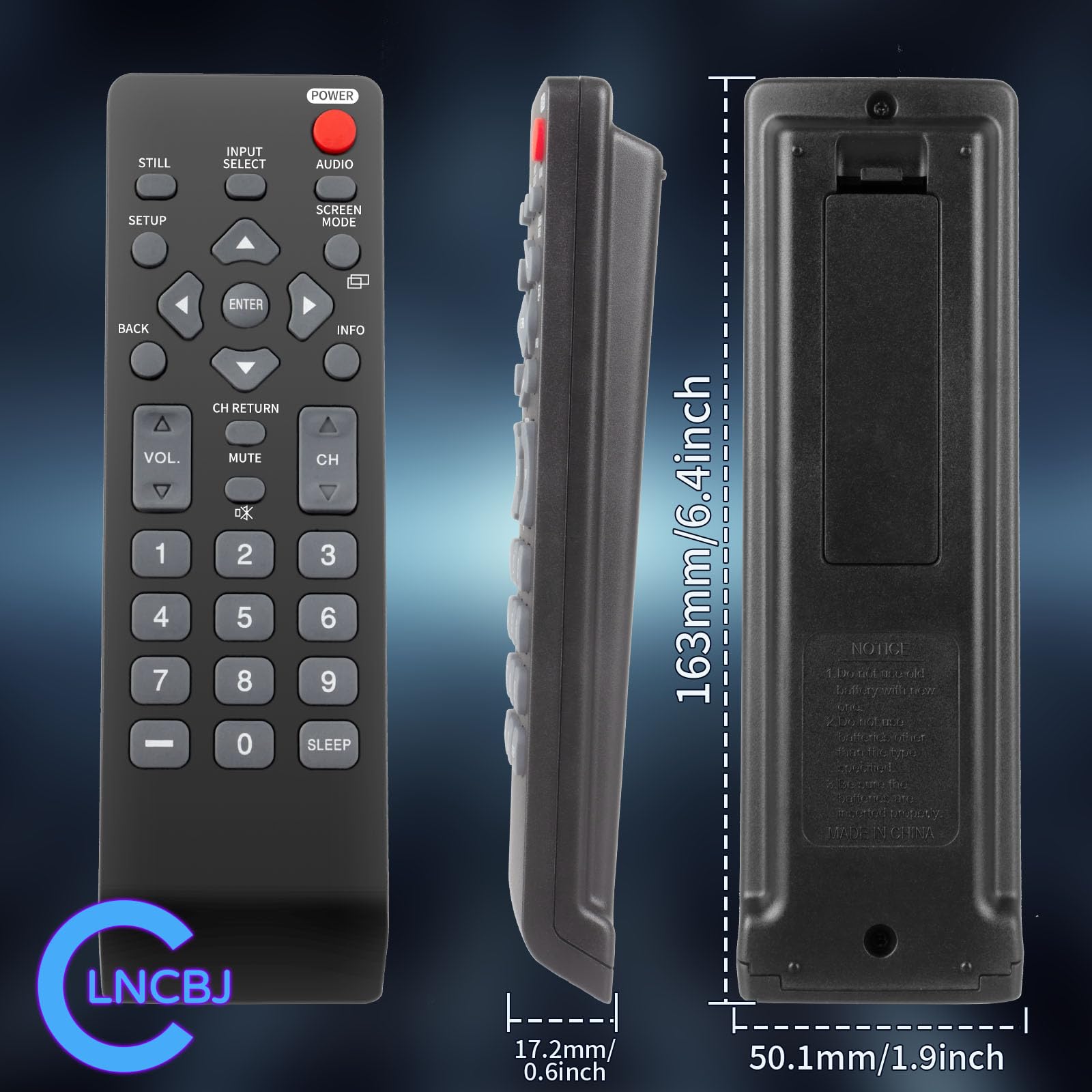 Nowy pilot zastępczy NH000UD kompatybilny z telewizorem LCD Sylvania LC320SLX LC195SLX