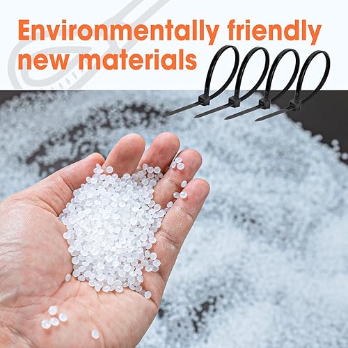 Miniatura 6 de 5000 bridas de 4 pulgadas, bridas pequeñas con resistencia a la tracción de 18 libras, bridas negras para uso en interiores y exteriores, bridas de