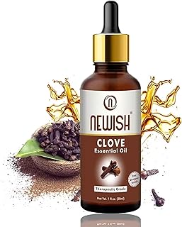 Newish Clove Oil 100% Pure &amp; Natural, Undiluted, Best use Clove oil for Teeth Pain, Skin, Hair, Pimples, Acne, T Zone &amp; Un...