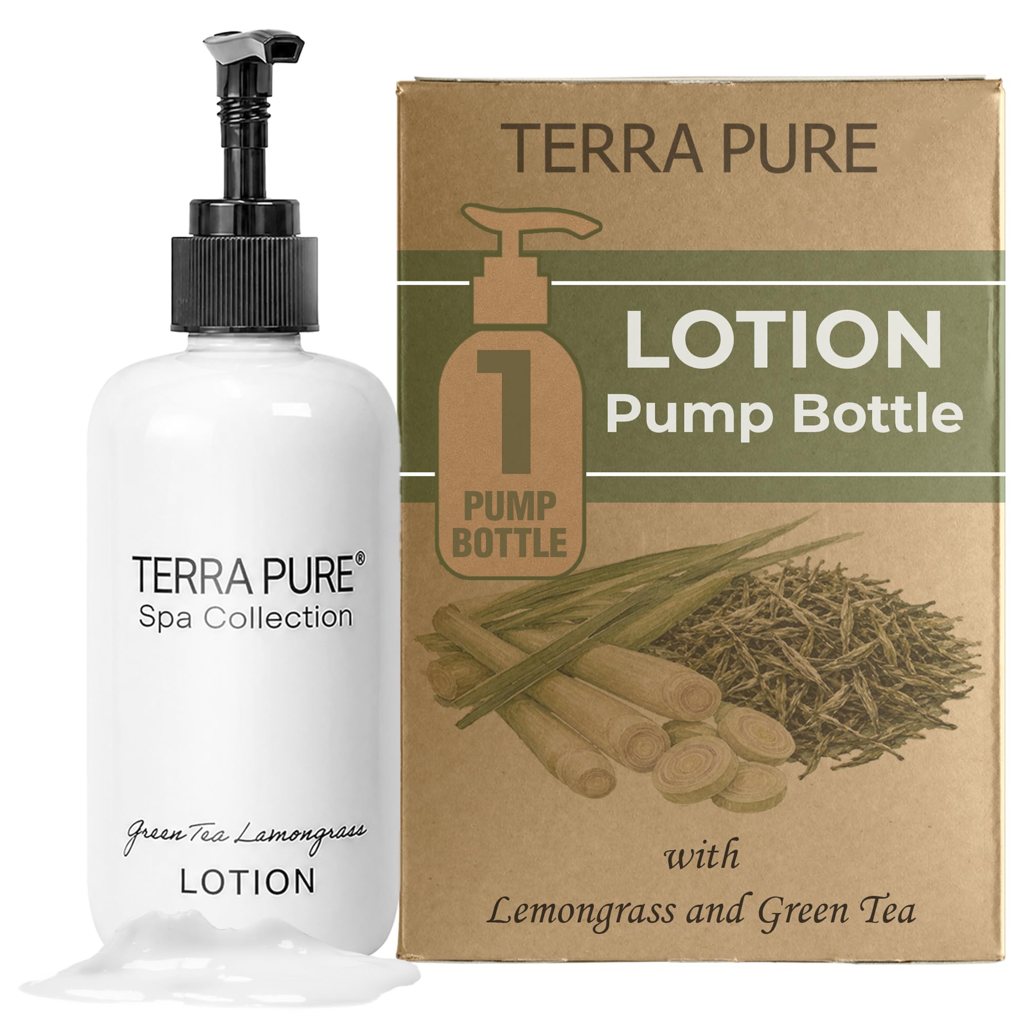 Amazon.com : Terra Pure 10.14oz Hotel Body Lotion Refillable Pump