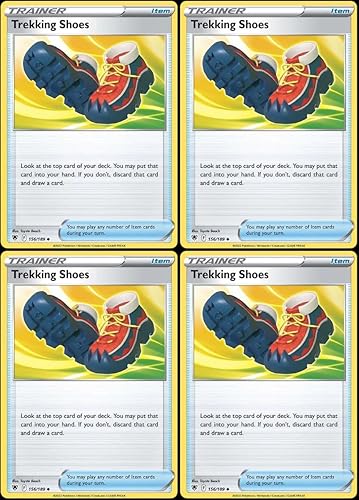 Pokemon Trekking Shoes 156189 Astral Radiance Trainer - Lote de cartas - x4 - Juego