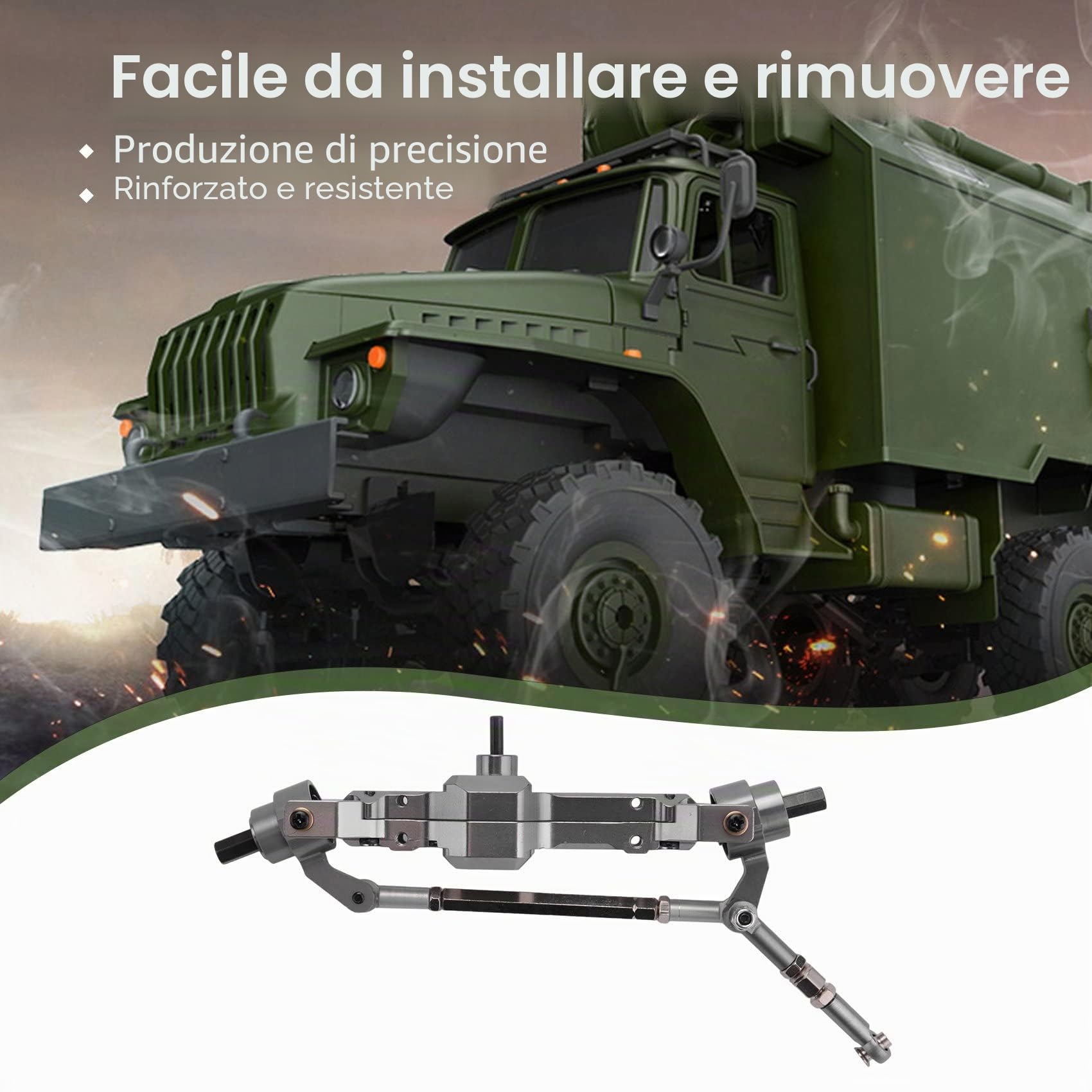 Metallo Anteriore Centrale Posteriore Frattura Asse Cambio per B16 B36 FY004 1/16 RC Auto Camion Upgrade Parti Accessori
