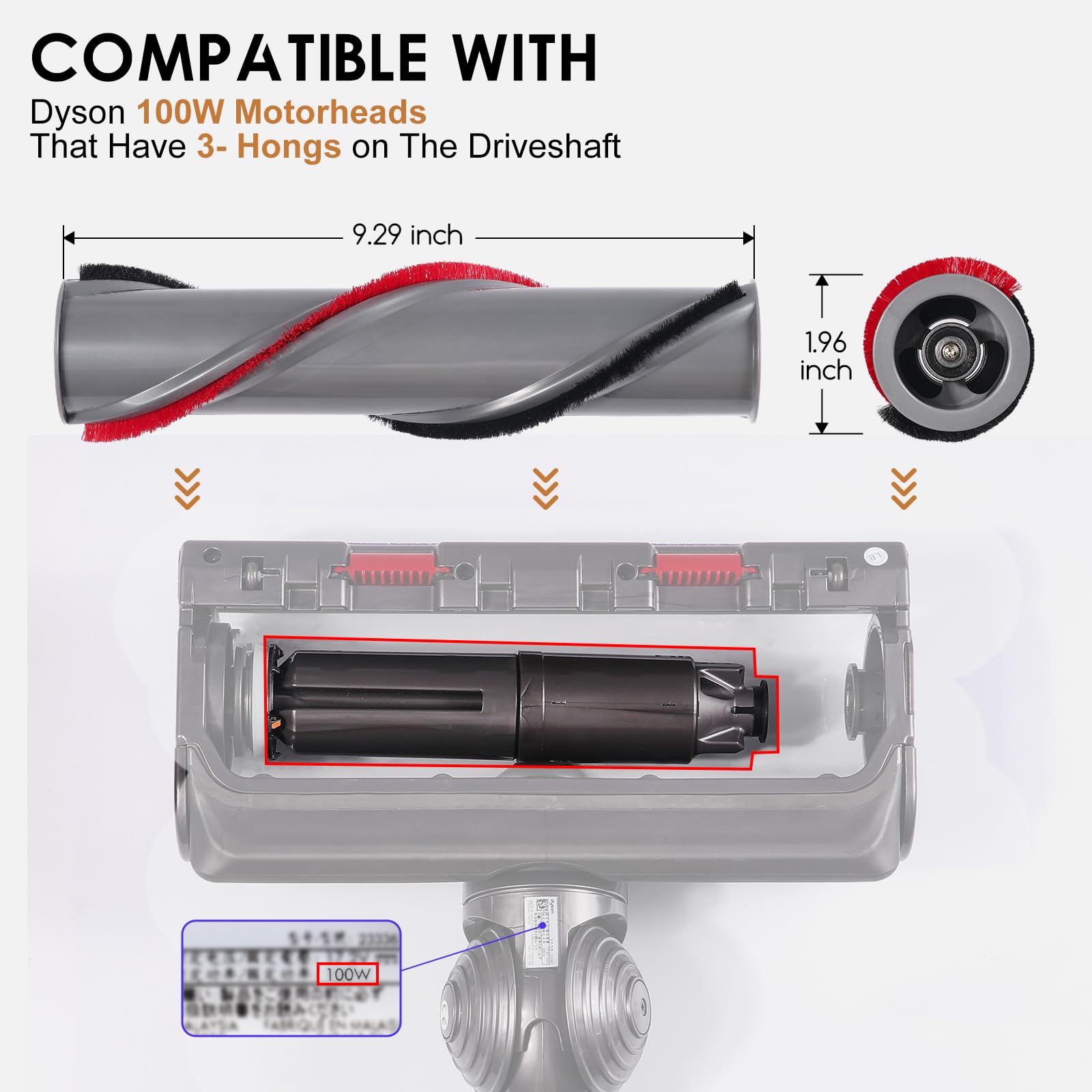 dyson anti tangle comb not spinning WYWY.Wide Upgrade Anti-Tangle Brushbar Housing and Roller Brush Set Replacement for V11 SV14 SV15 High Torque Motorhead Parts 970100-05 and v10 Cyclone Part 969331-01 : Buy Online at Best Price arlington texas urban sports Color:Pack of 2 - #7 Lightning Strike Hooks