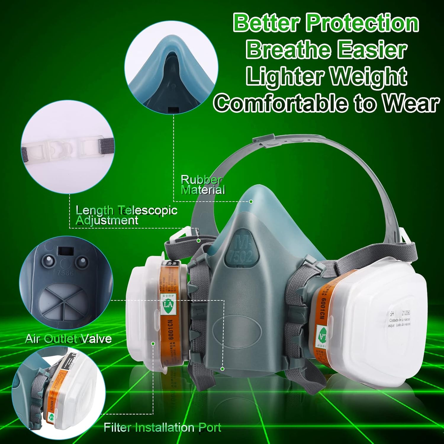 Buy DADUMK Reusable Welding Fume Respirator for Paint, Dust, Chemical