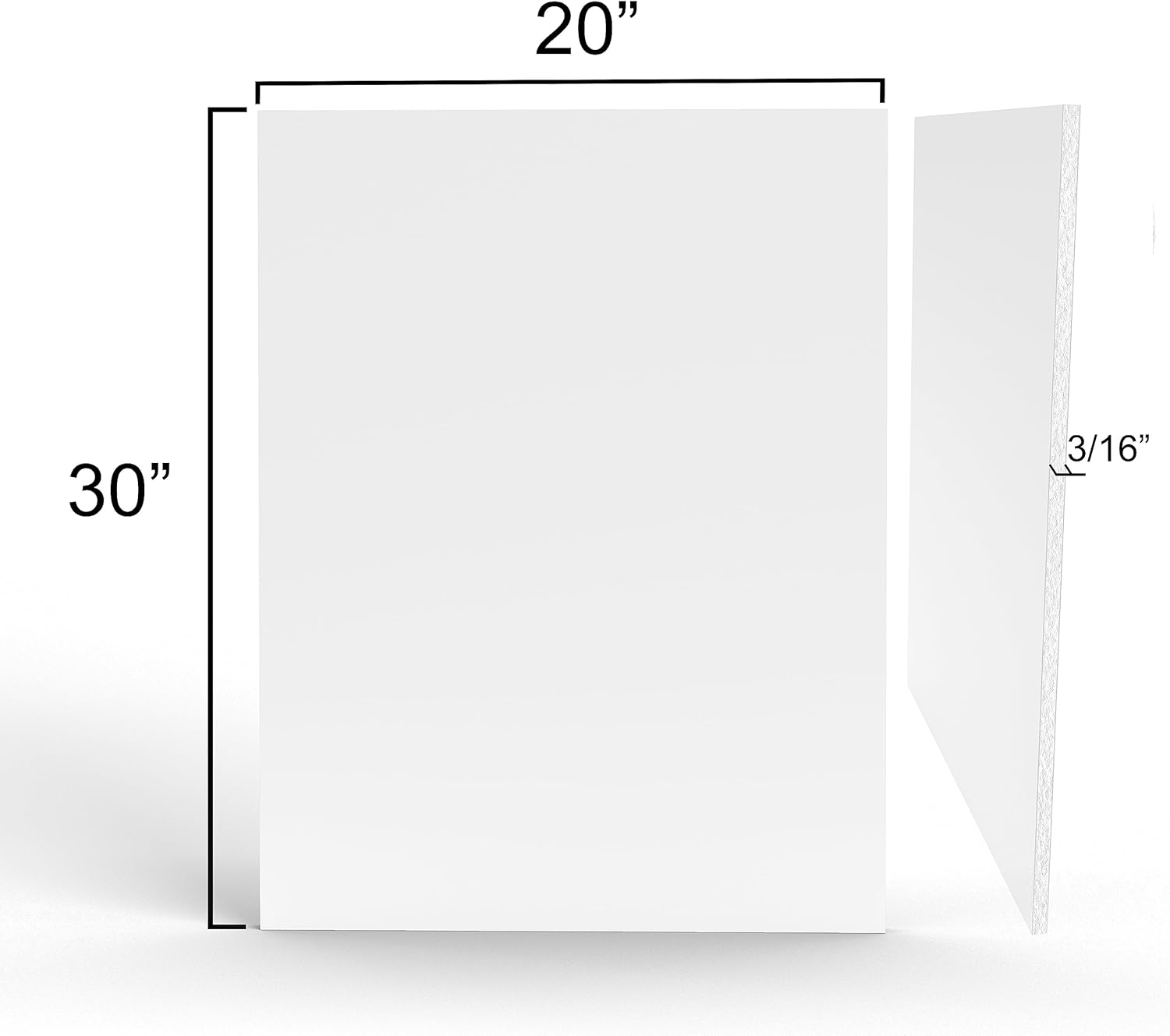 Foam Board, Foam Board 20x30, White Foam Board, Presentation Foam Board, Acid Free Mounting Board, Foam Core, Mounting Foam Board (50)
