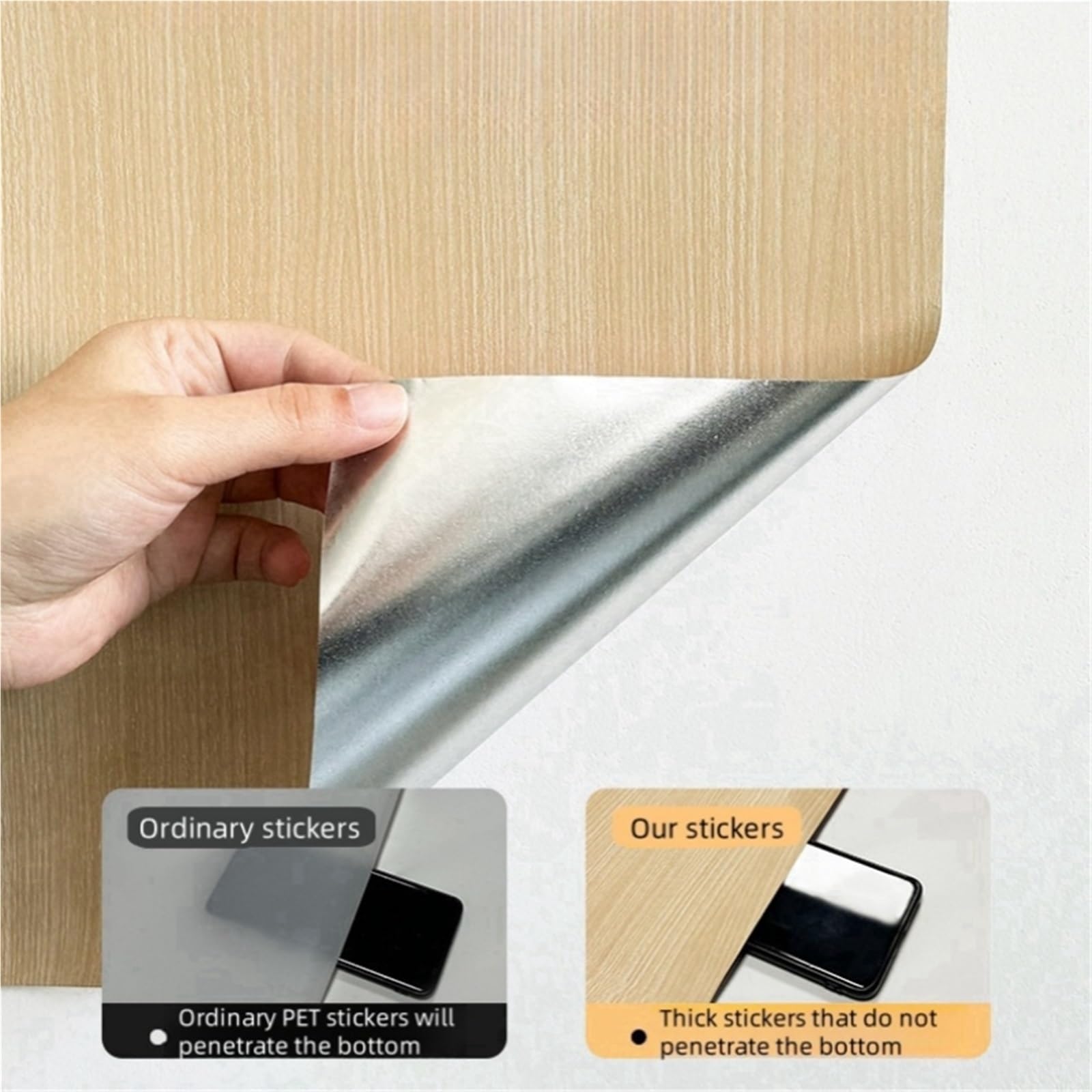 Adesivo con venature del legno for mobili 40 cm