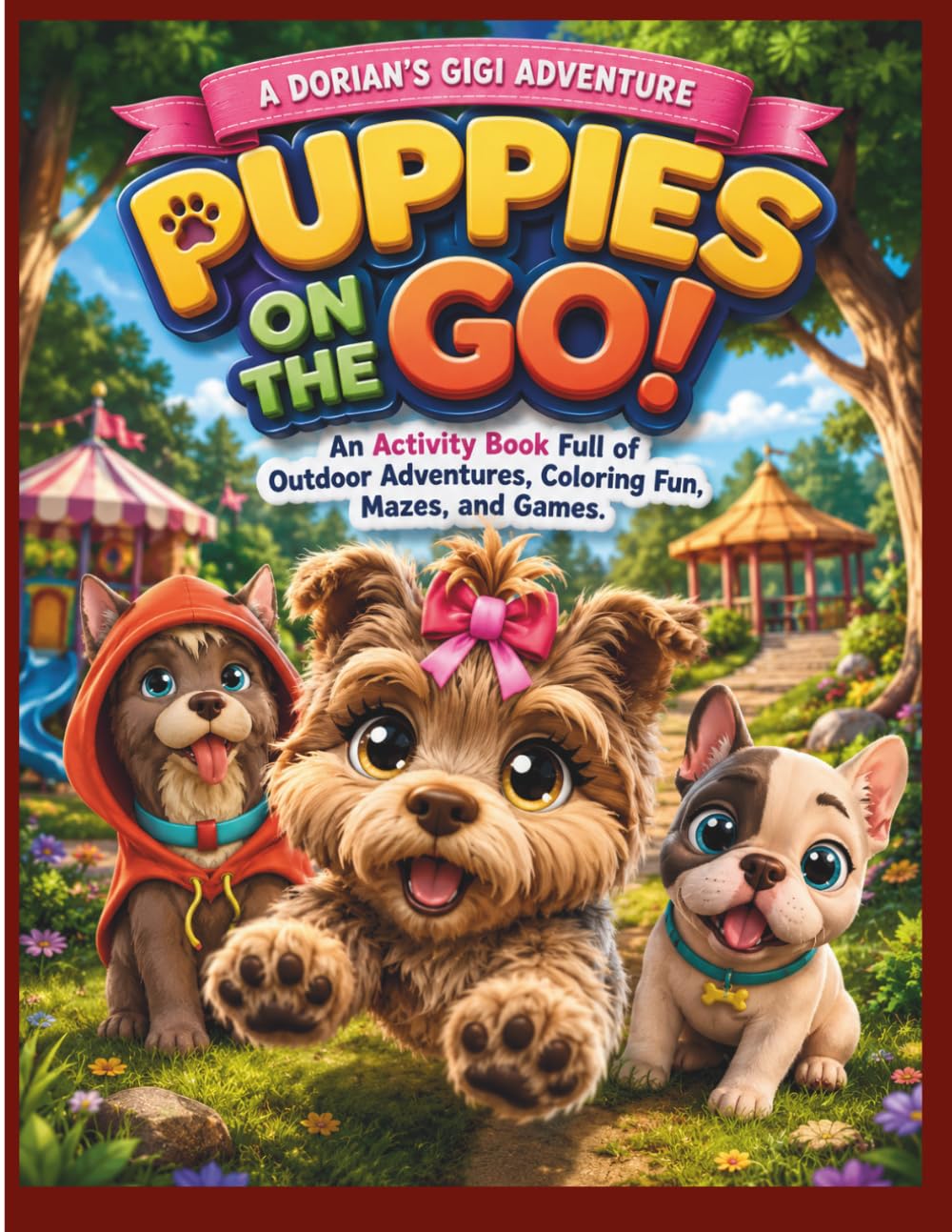 PUPPIES ON THE GO!: AN ACTIVITY BOOK FULL OF OUTDOOR ADVENTURES, COLORING FUN, MAZES, AND GAMES. (DORIAN'S GIGI ADVENTURES)