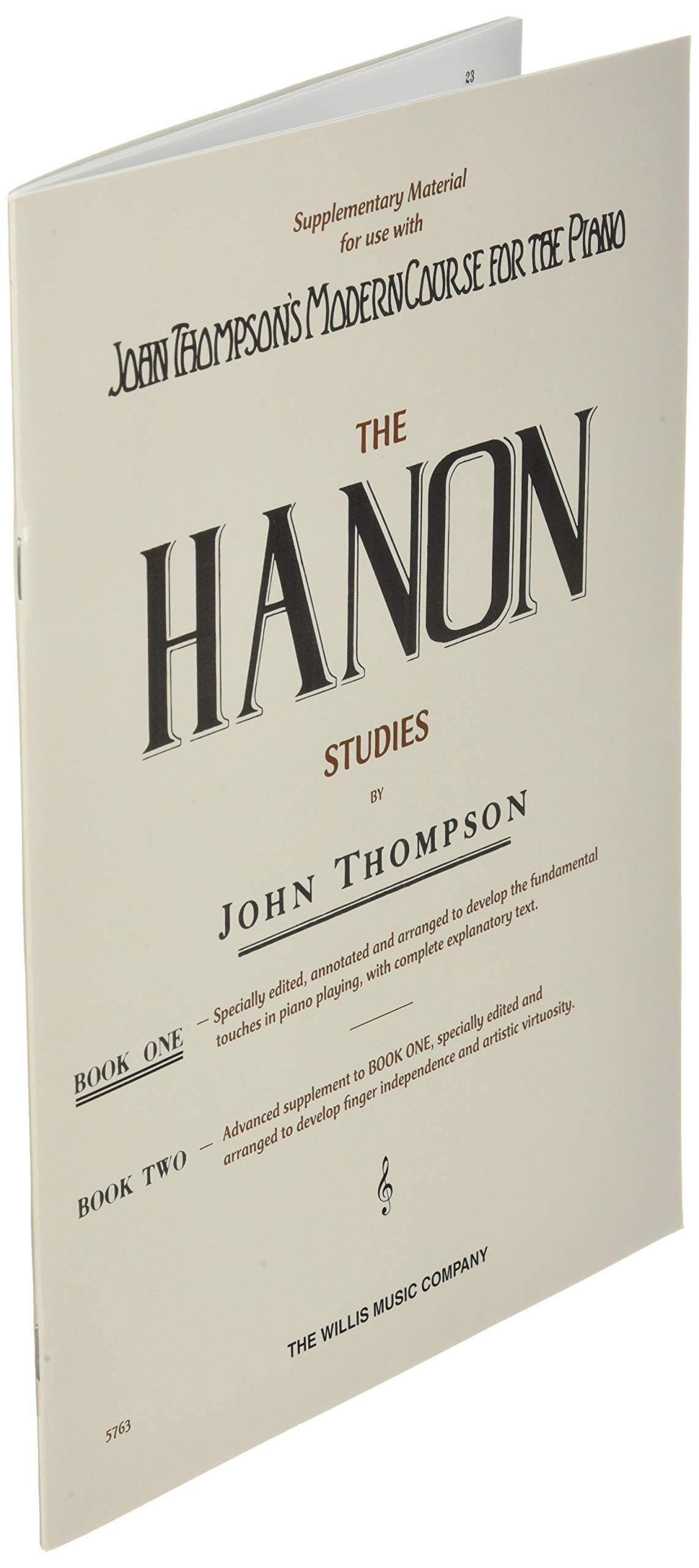 John thompson's hanon studies book 1 piano: Elementary Level