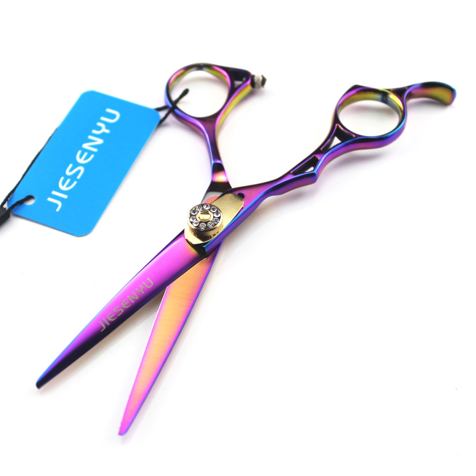 Ciseaux de coupe de cheveux pour gaucher JIESENYU pour réussir vos dégradés à la maison