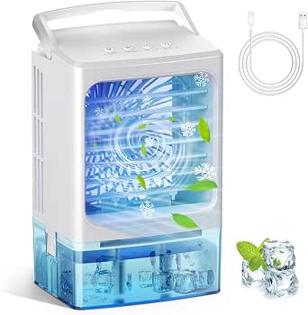 Portable Air Conditioners Mini Portable AC Unit 900ML Tank Cooling Fan