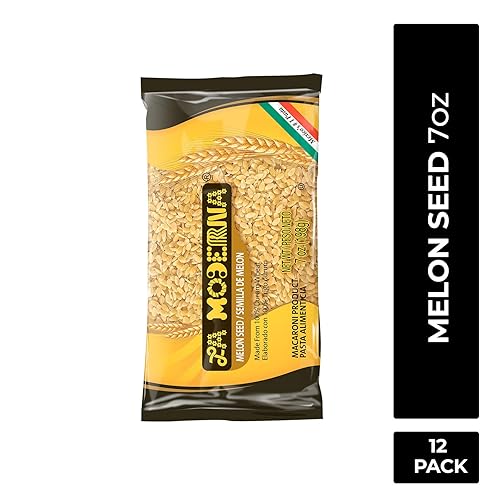 Miniatura 3 de La Moderna Pasta de semillas de melón, fideos, trigo duro, proteínas, fibra, vitaminas, 7 onzas, paquete de 20