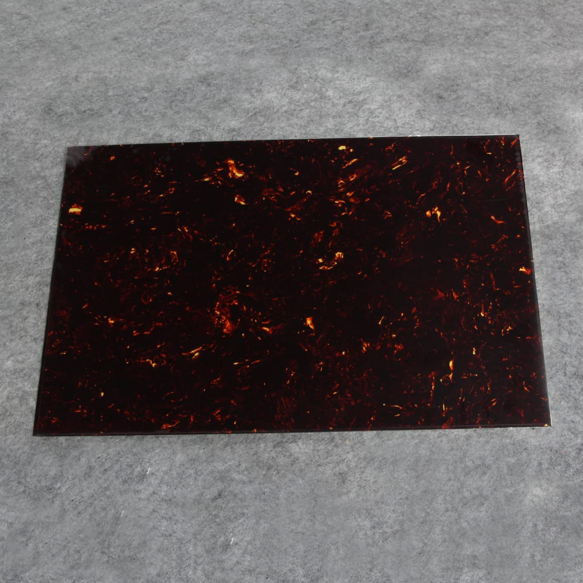 FLEOR 430 * 290 Blank Electric Guitar Bass Pickguard Material Scratch Plate Sheet,4Ply Brown Tortoise Shell - Image 2
