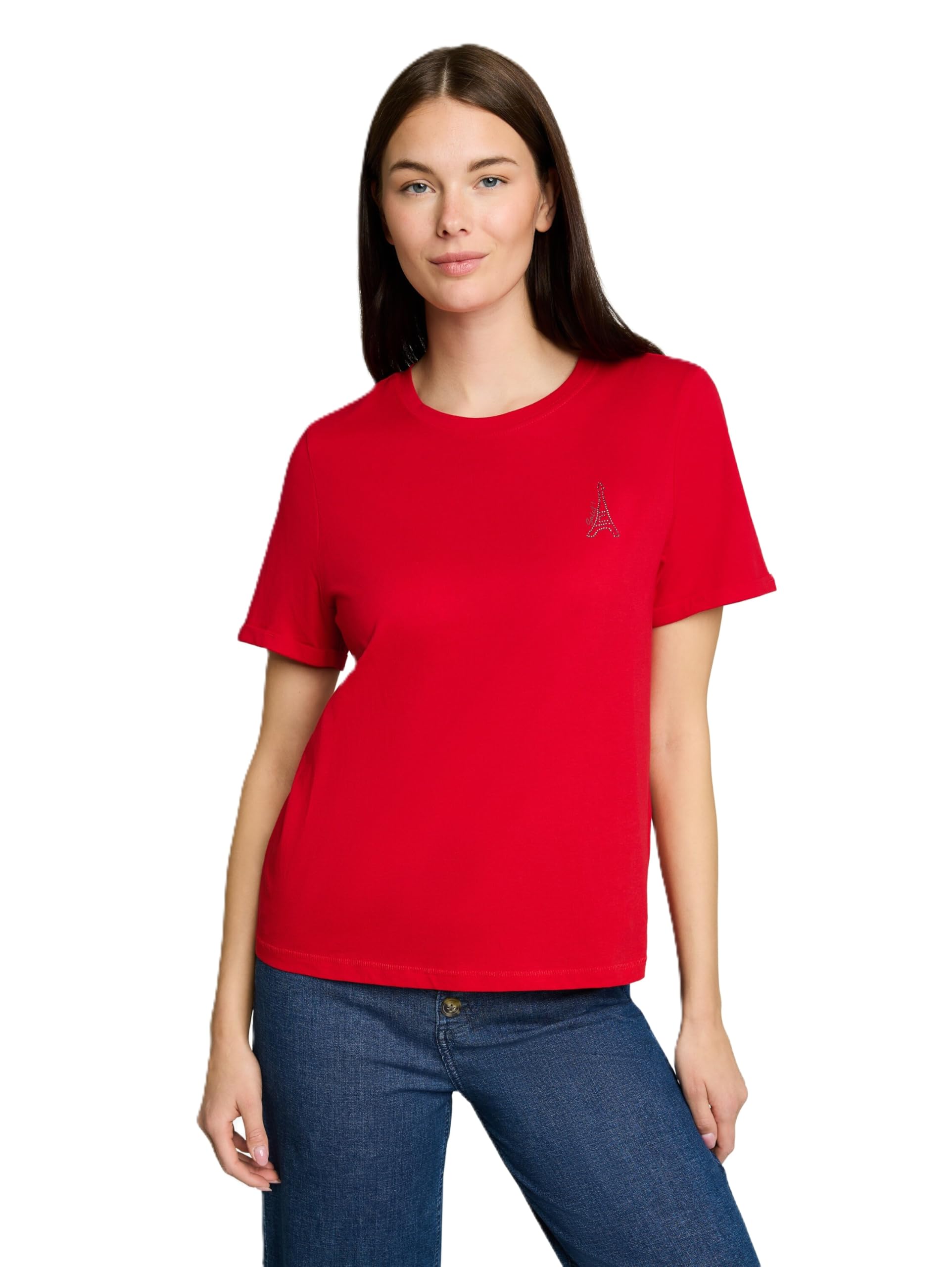Tom Tailor Damen 1051231 T-Shirt mit Print