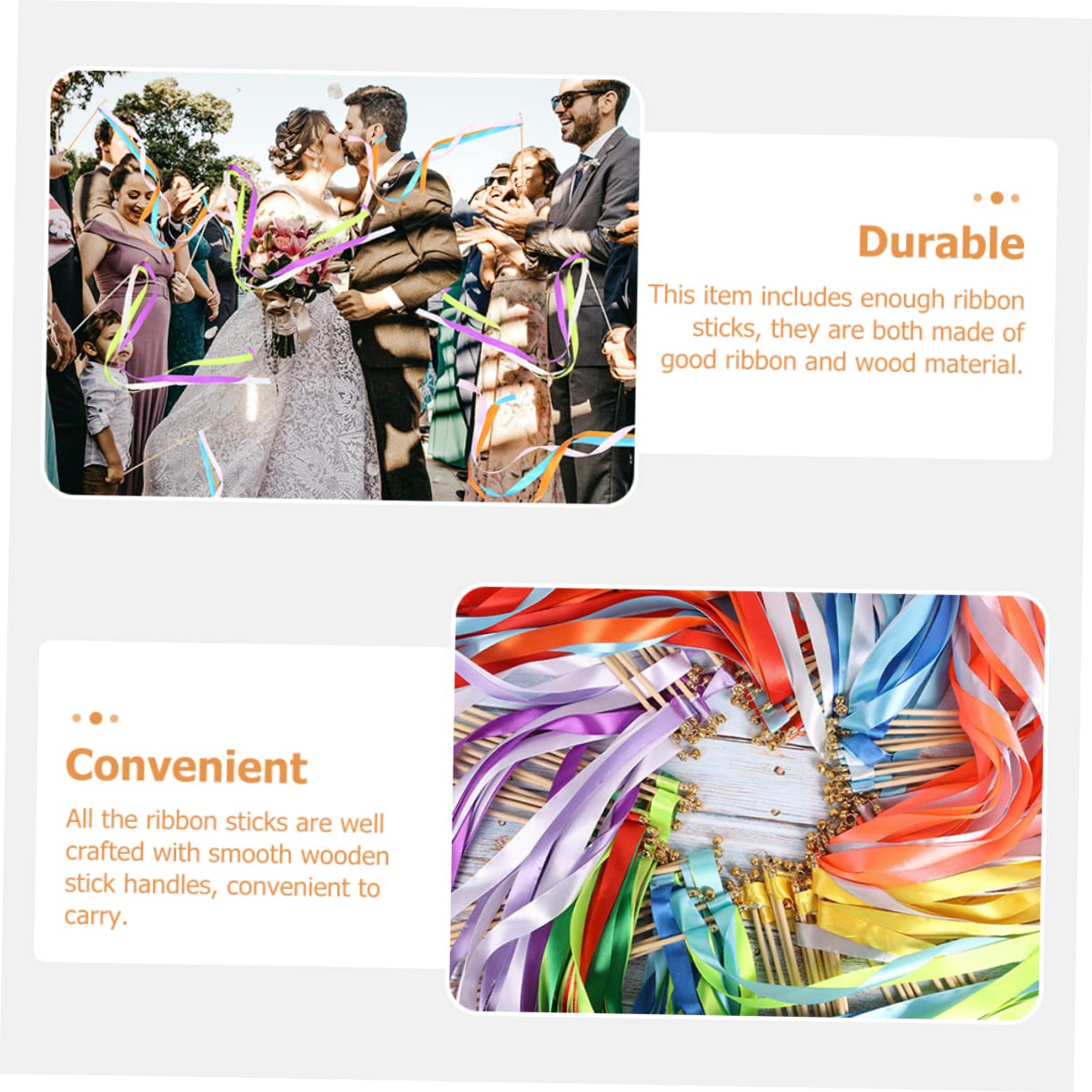 PLAFOPE 40stücke Hochzeit Bänder Feenstäbe Dekorative Streamer Stäbe Für Hochzeitsfeiern Partys Und Besondere Anlässe Inklusive Lebhaften Farben