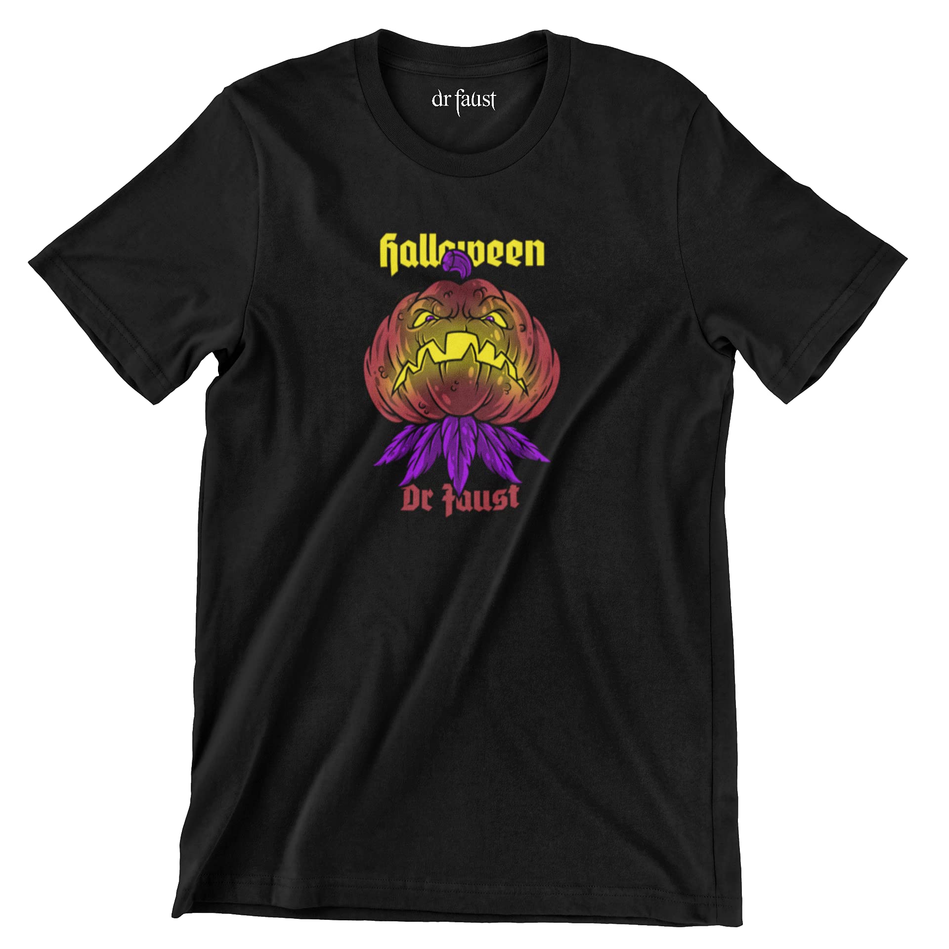 dr faustHalloween Screamer Printed Unisex Plus Size t-Shirt for Men & Women Tattoo & Skating Inspired Streetwear Clothing Hip hop Apparel