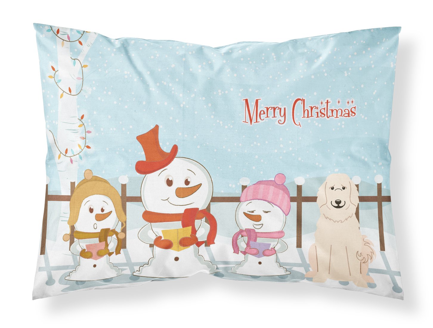 Taie d'oreiller Pyrenese Merry Christmas Caroline's Treasures BB2414pillowcase standard multicolore