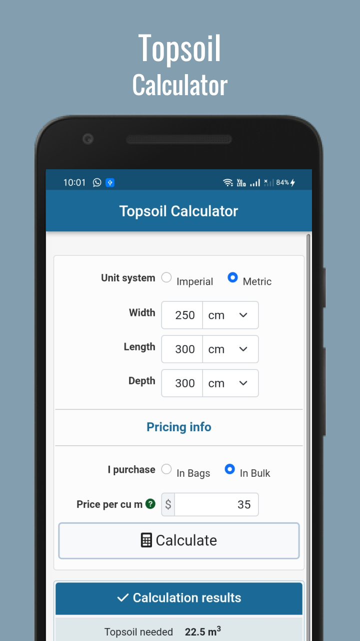 Topsoil CalculatorAmazon.inAppstore for Android