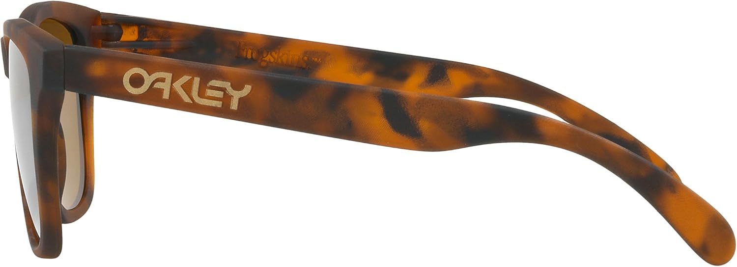 Oakley Frogskins Sunglasses Matte Tortoise with Prizm Tungsten Lens 55mm