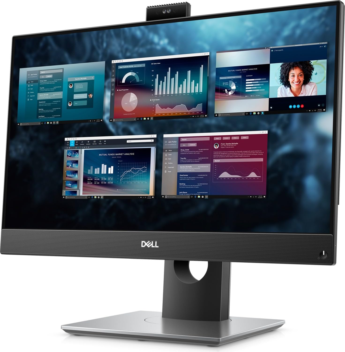 Dell OptiPlex 5490 All-in-One-PC, 23,8-Zoll-Bildschirm, Intel Core i7-10700T, 16 GB RAM, 512 GB SSD, US-QWERTY-Tastatur, WiFi, Bluetooth, Windows 11 Pro (Generalüberholt)