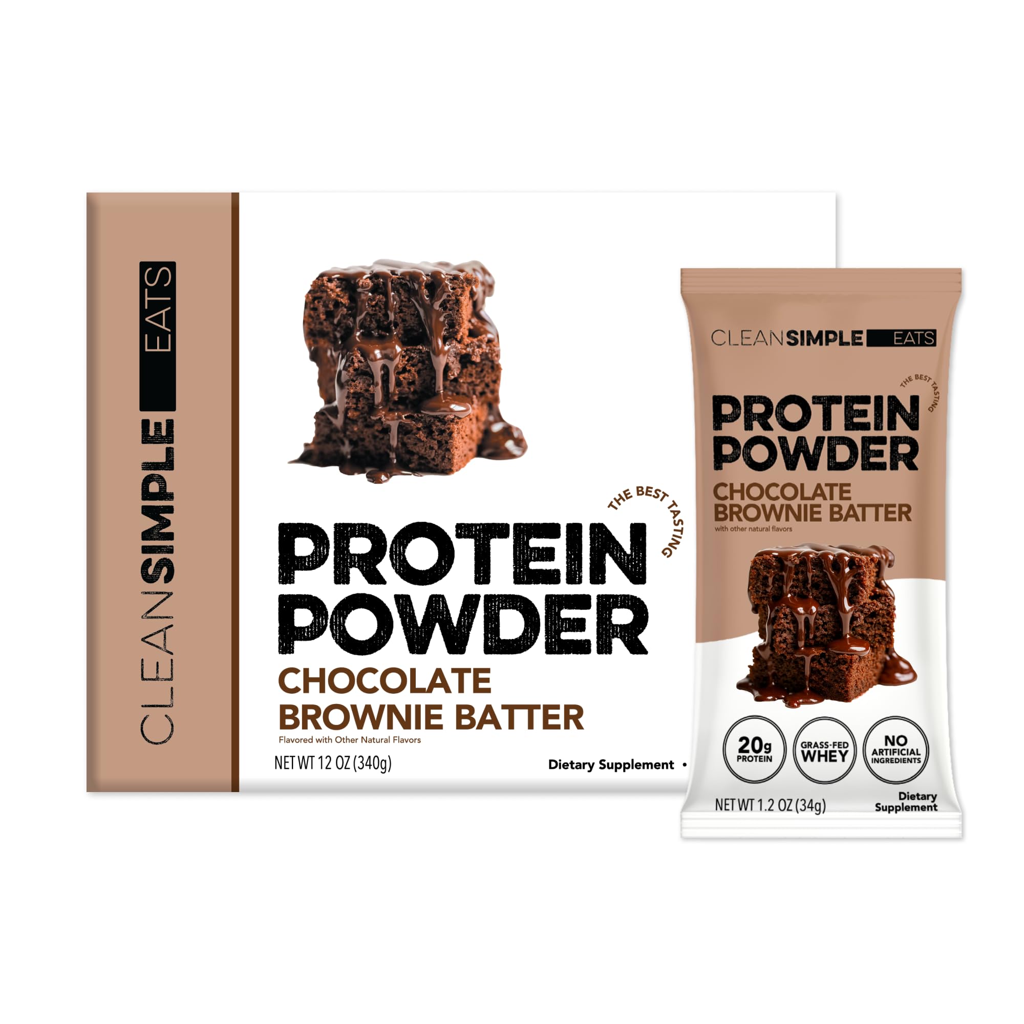 Clean Simple Eats Whey Isolate Brownie Batter