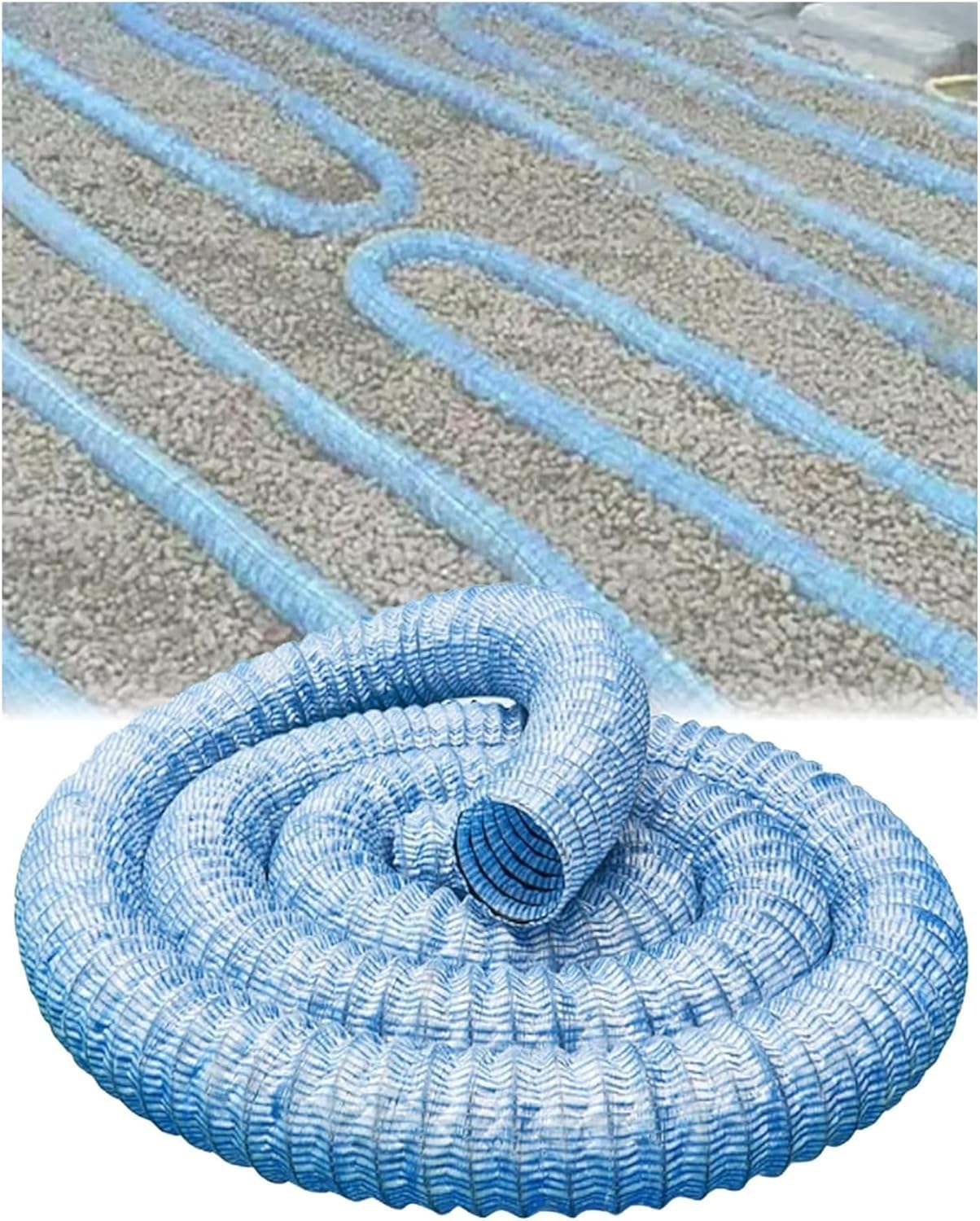 JvFbjLF French Drain Pipe，Perforated Corrugated Expandable Flexible Landscape Pipe(5m/16.4ft)