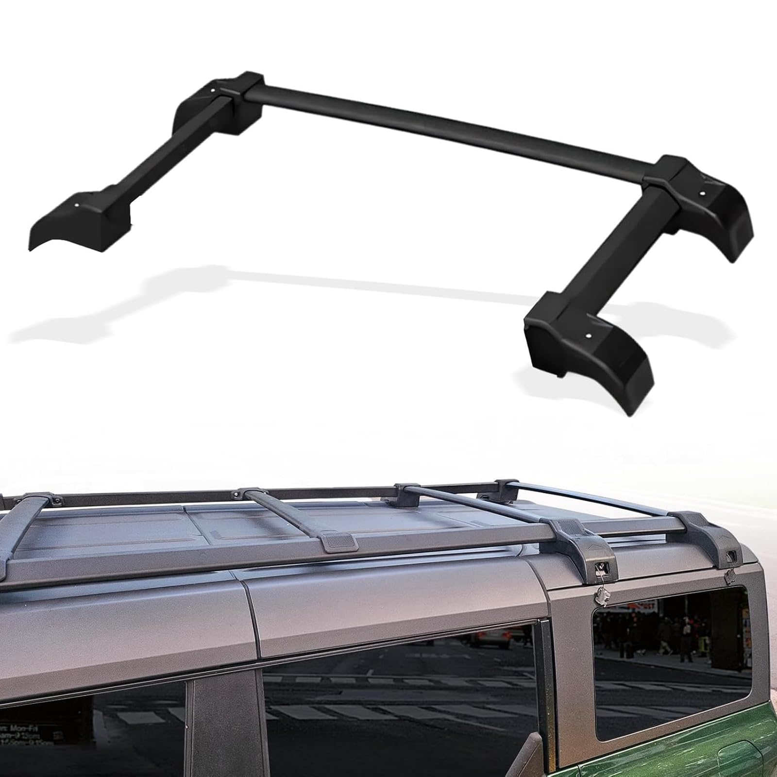 OEM Roof Rack Extensions Fit for 2021-2025 Ford Bronco 4 Door Hard Top with OEM Roof Rack