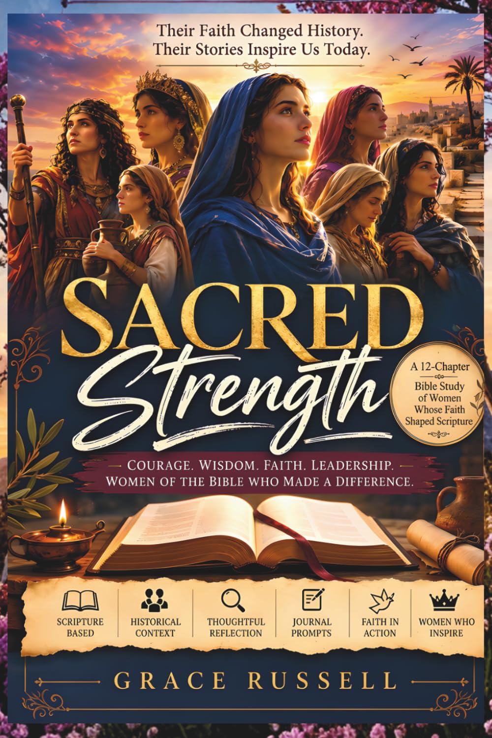 Sacred Strength: A Bible Study on Courageous Women in Scripture Who Led, Spoke, Built, Advocated, Endured, and Believed